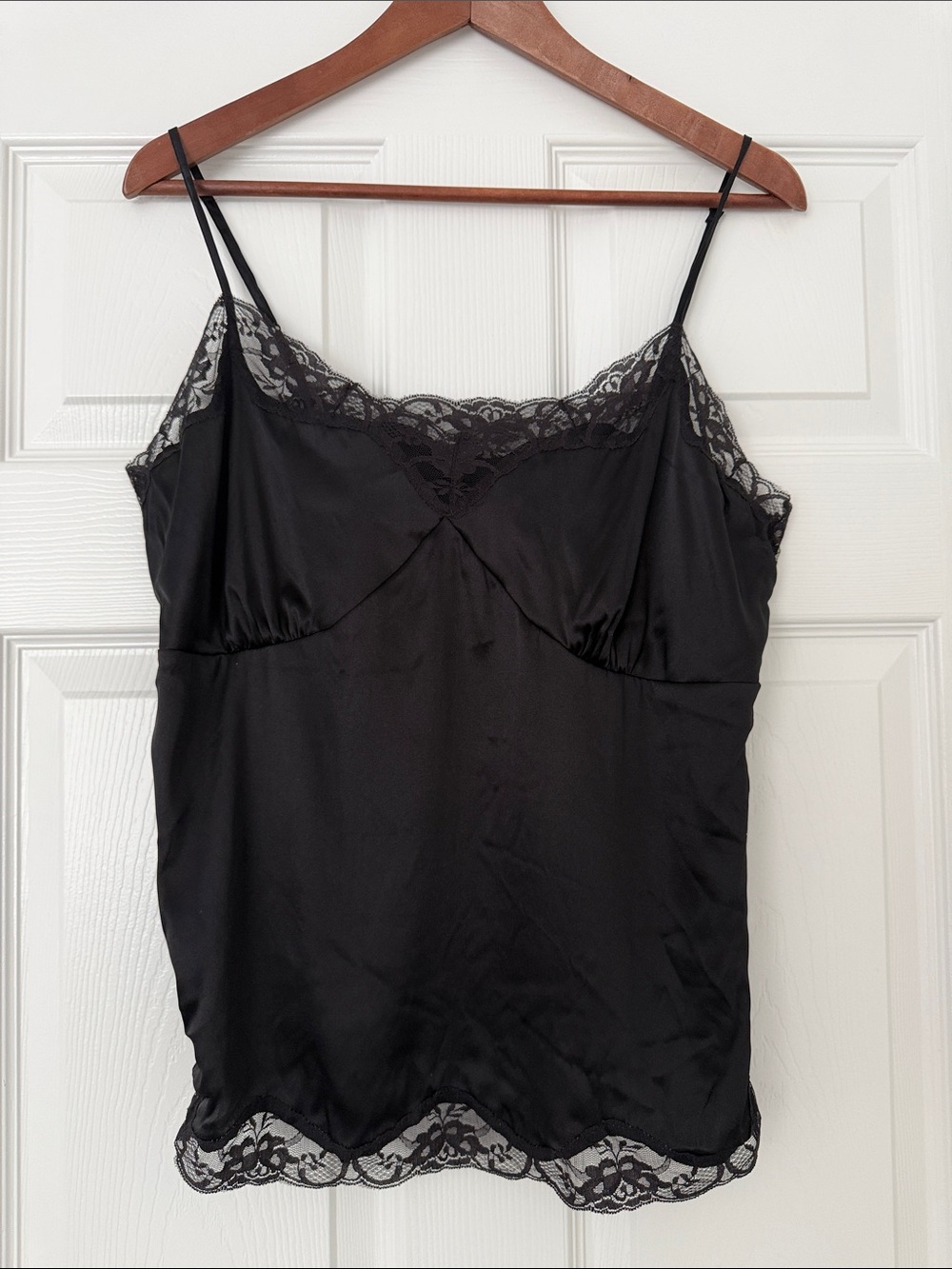 Apt. 9 natural silk tank top in Black Sz Large NWT